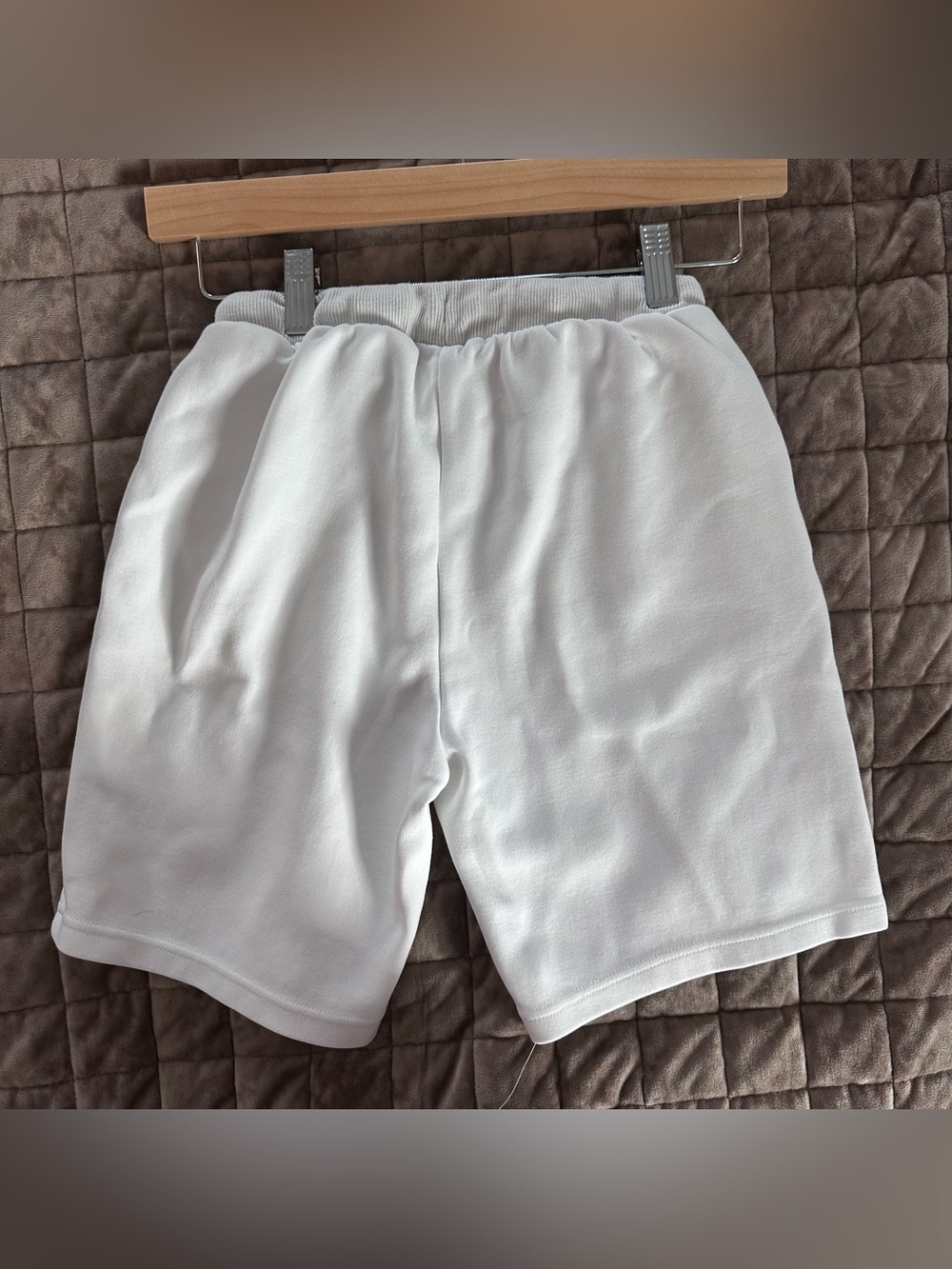 Boy’s White Casual Drawstring Shorts